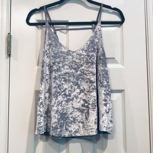 *SOLD* Silver Velvet Tank ⭐️